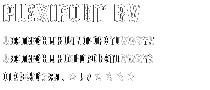 Plexifont BV font